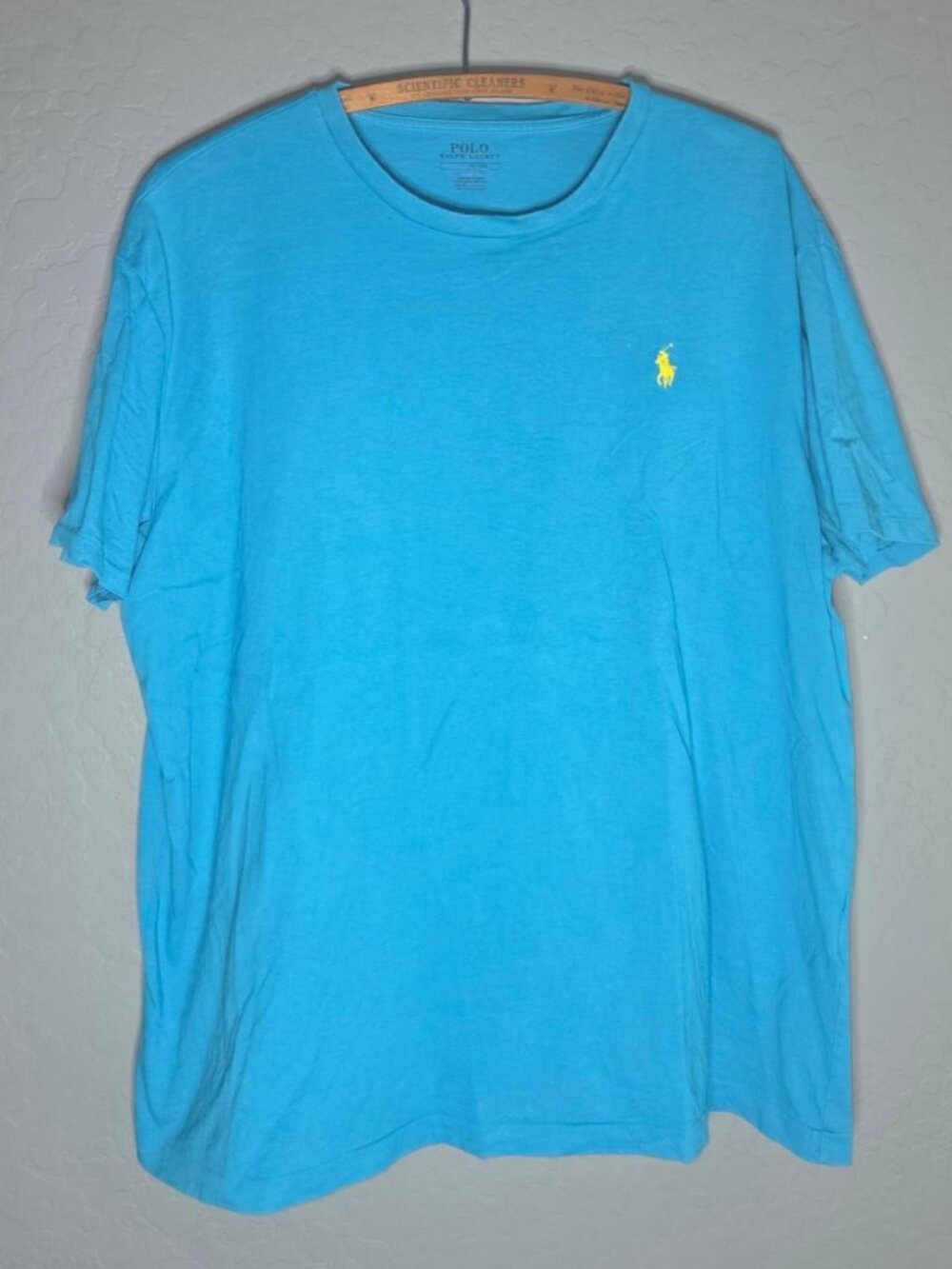polo ralph lauren blue pony logo t shirt
